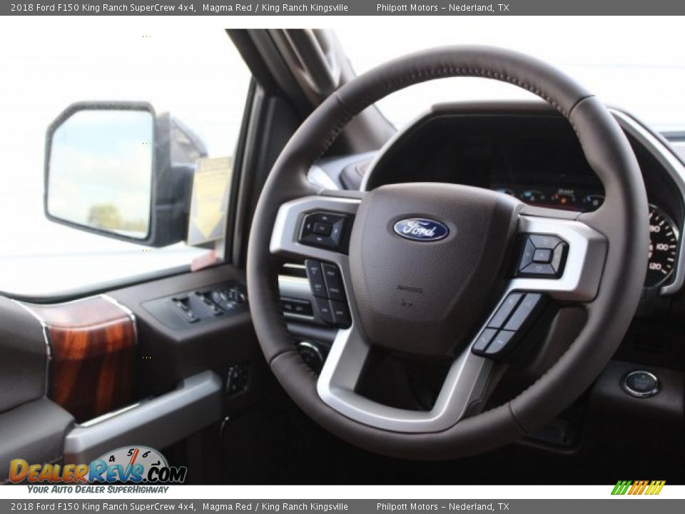 2018 Ford F150 King Ranch SuperCrew 4x4 Magma Red / King Ranch Kingsville Photo #25