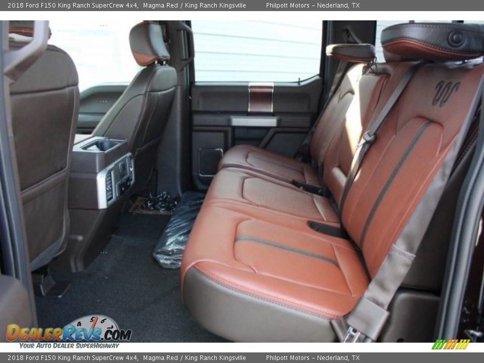 Rear Seat of 2018 Ford F150 King Ranch SuperCrew 4x4 Photo #23