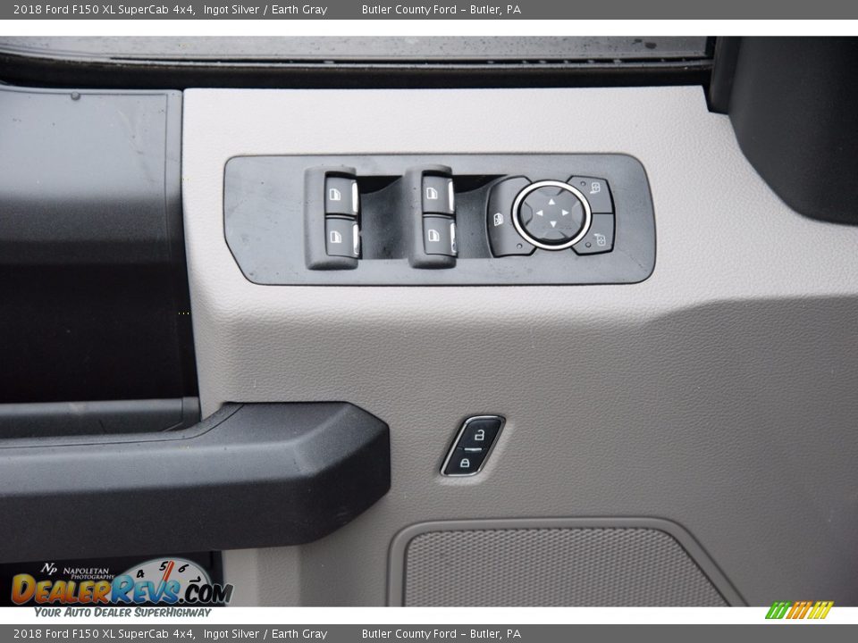 2018 Ford F150 XL SuperCab 4x4 Ingot Silver / Earth Gray Photo #5