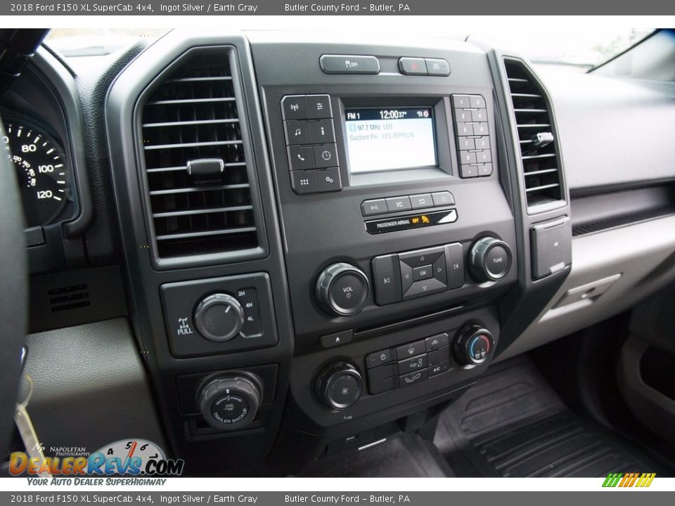 2018 Ford F150 XL SuperCab 4x4 Ingot Silver / Earth Gray Photo #11