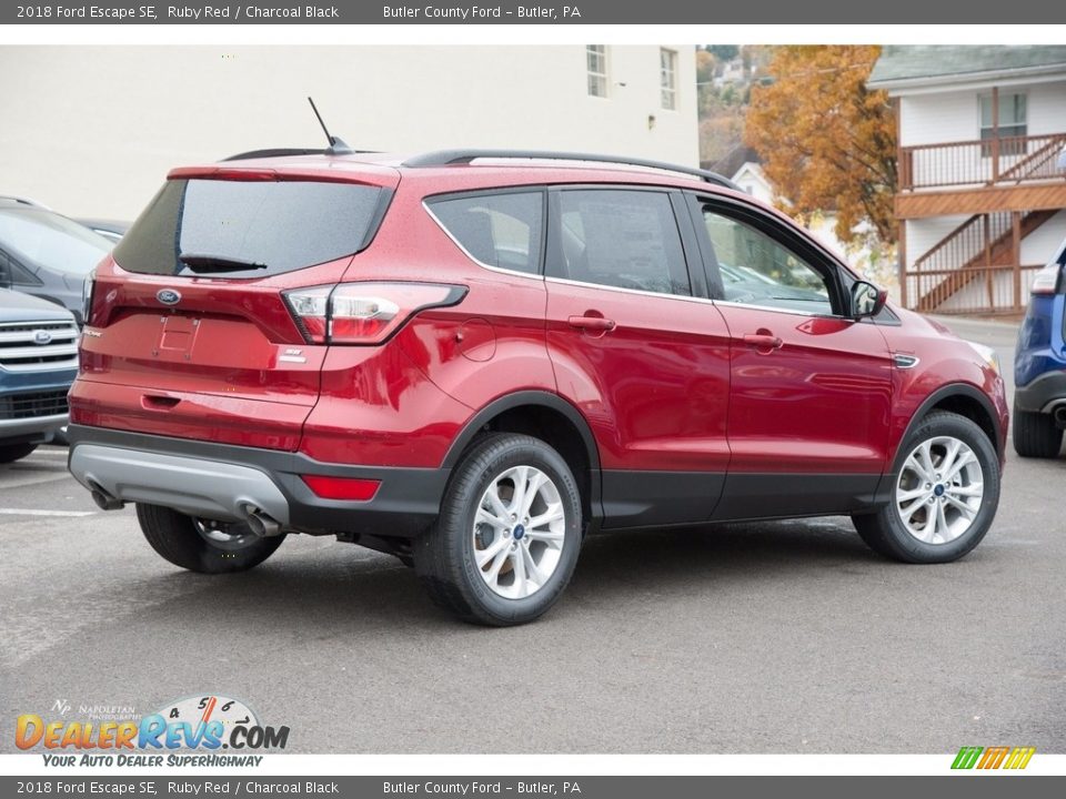 2018 Ford Escape SE Ruby Red / Charcoal Black Photo #4