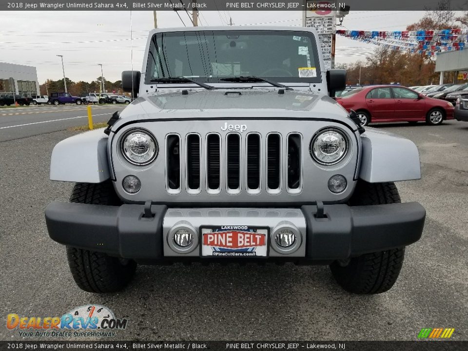 2018 Jeep Wrangler Unlimited Sahara 4x4 Billet Silver Metallic / Black Photo #2