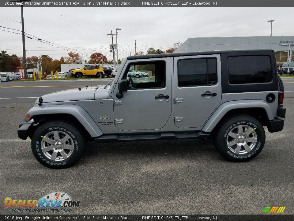 2018 Jeep Wrangler Unlimited Sahara 4x4 Billet Silver Metallic / Black Photo #3