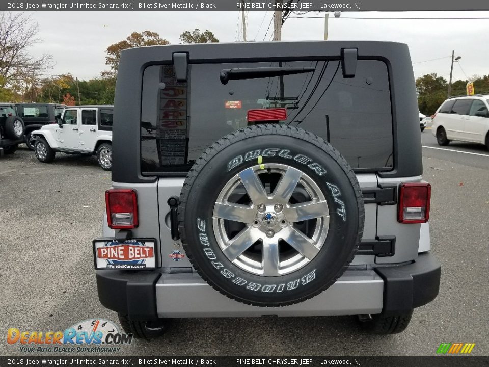 2018 Jeep Wrangler Unlimited Sahara 4x4 Billet Silver Metallic / Black Photo #4