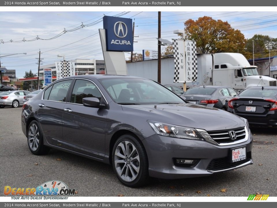 2014 Honda Accord Sport Sedan Modern Steel Metallic / Black Photo #1