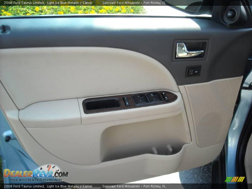 2008 Ford Taurus Limited Light Ice Blue Metallic / Camel Photo #5