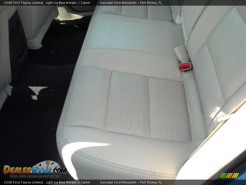 2008 Ford Taurus Limited Light Ice Blue Metallic / Camel Photo #7