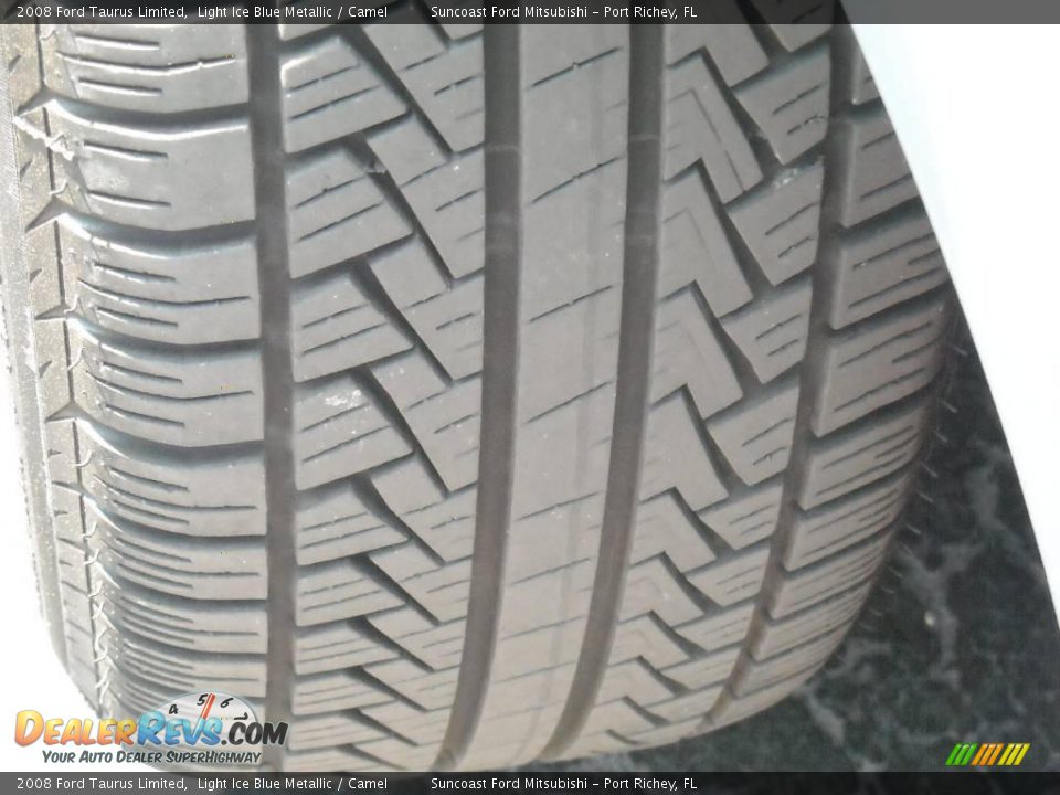 2008 Ford Taurus Limited Light Ice Blue Metallic / Camel Photo #9