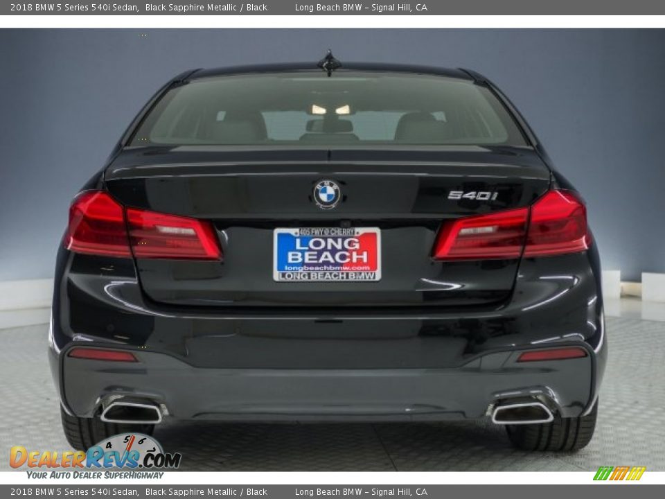 2018 BMW 5 Series 540i Sedan Black Sapphire Metallic / Black Photo #2