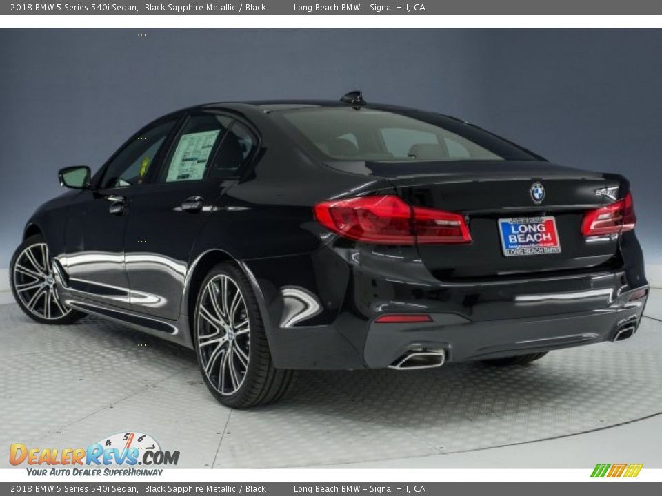 2018 BMW 5 Series 540i Sedan Black Sapphire Metallic / Black Photo #3