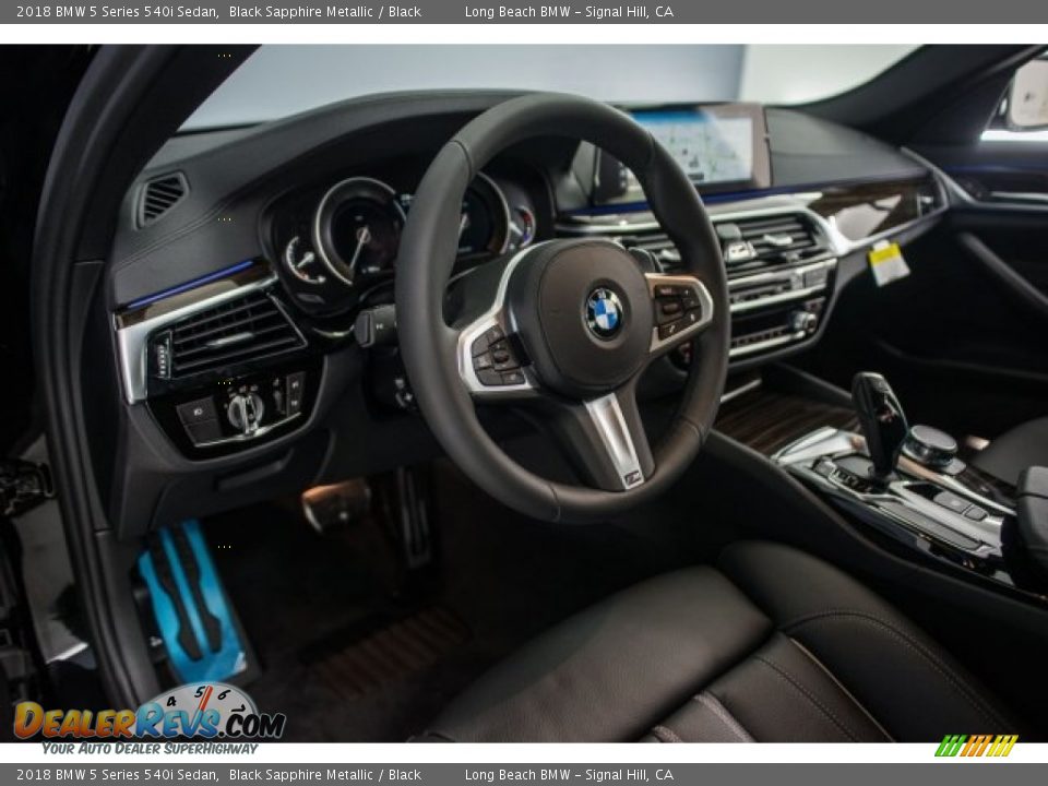 2018 BMW 5 Series 540i Sedan Black Sapphire Metallic / Black Photo #5