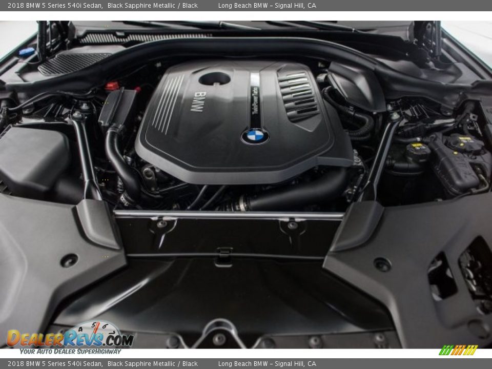 2018 BMW 5 Series 540i Sedan Black Sapphire Metallic / Black Photo #7