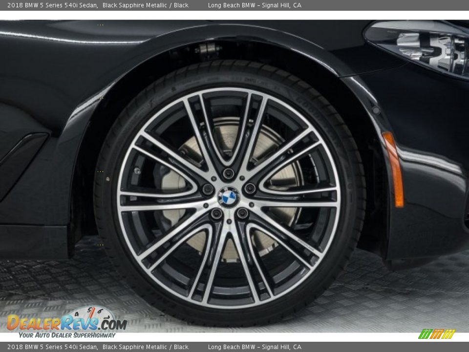 2018 BMW 5 Series 540i Sedan Black Sapphire Metallic / Black Photo #8