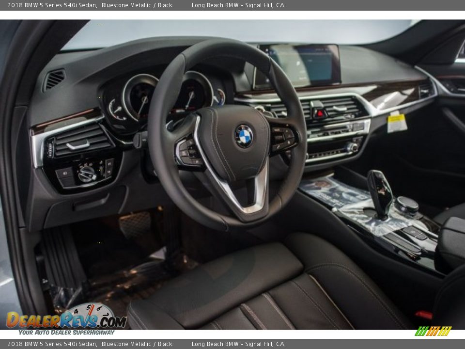 2018 BMW 5 Series 540i Sedan Bluestone Metallic / Black Photo #6