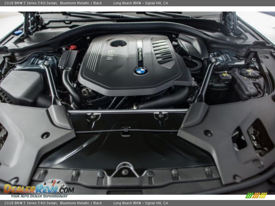 2018 BMW 5 Series 540i Sedan Bluestone Metallic / Black Photo #8