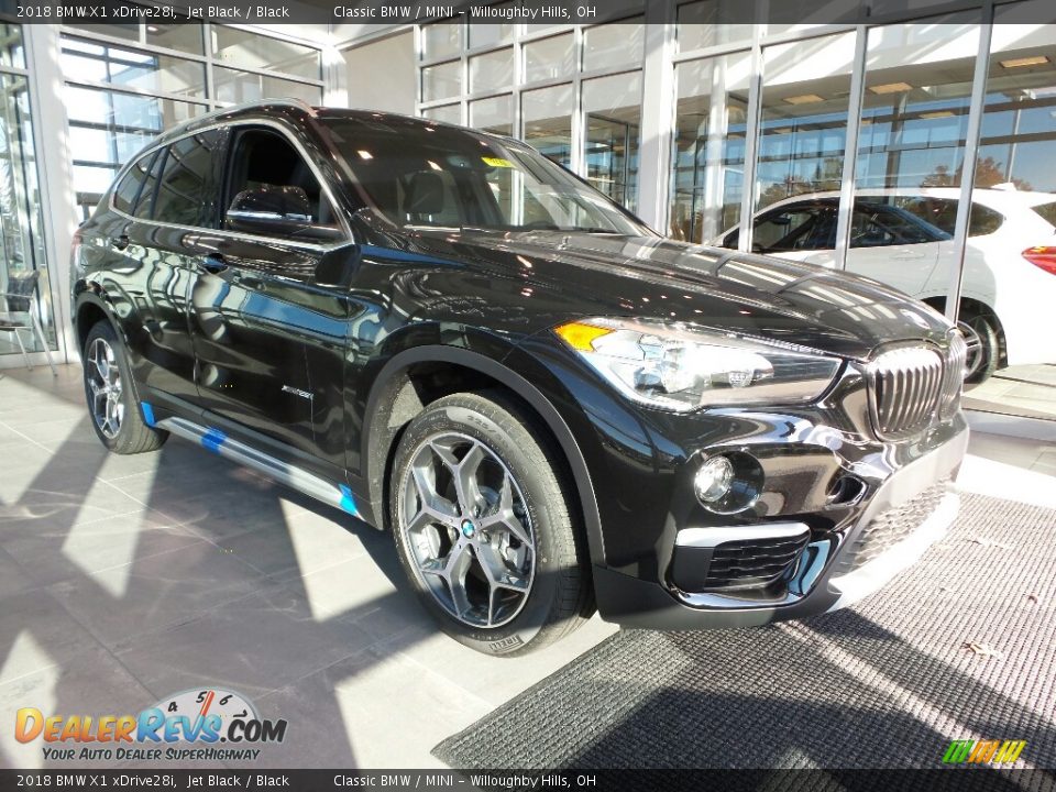 2018 BMW X1 xDrive28i Jet Black / Black Photo #1