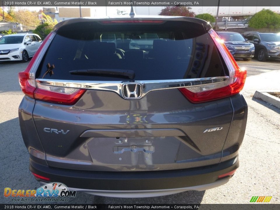 2018 Honda CR-V EX AWD Gunmetal Metallic / Black Photo #3