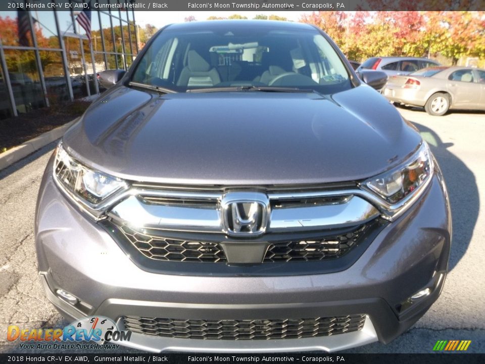 2018 Honda CR-V EX AWD Gunmetal Metallic / Black Photo #6