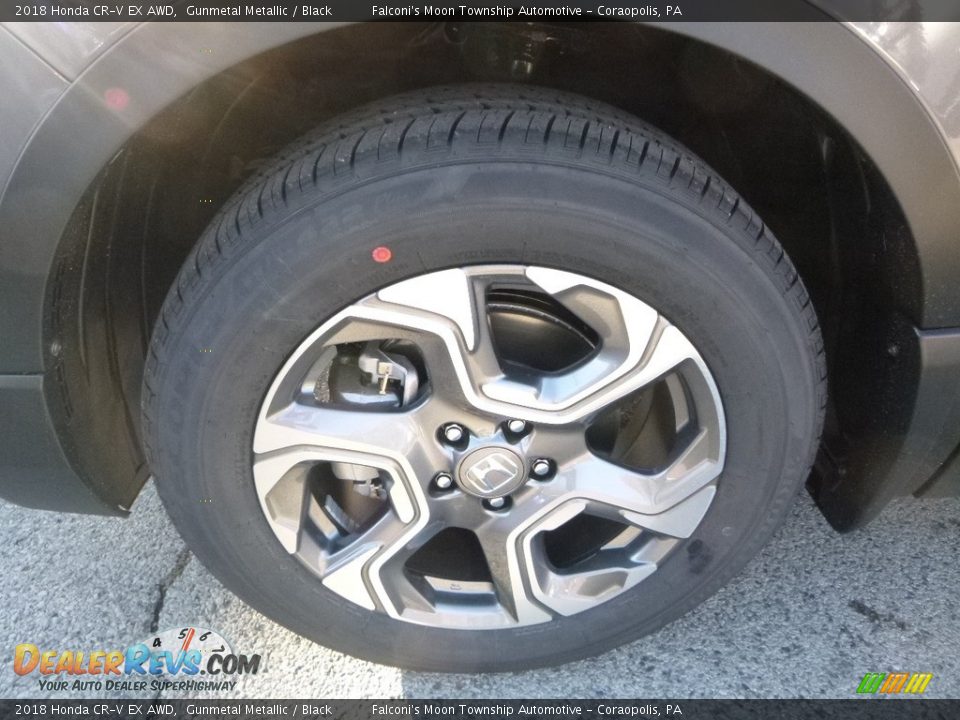 2018 Honda CR-V EX AWD Gunmetal Metallic / Black Photo #7