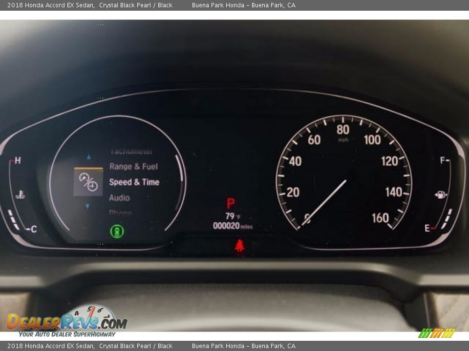 2018 Honda Accord EX Sedan Crystal Black Pearl / Black Photo #15