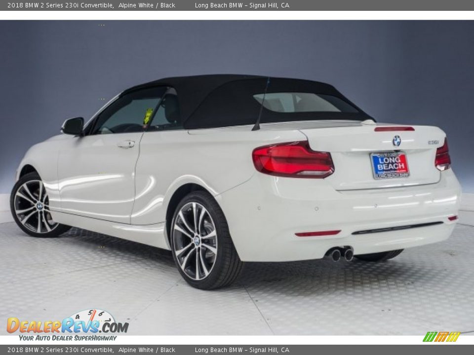 2018 BMW 2 Series 230i Convertible Alpine White / Black Photo #3