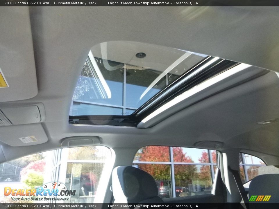 2018 Honda CR-V EX AWD Gunmetal Metallic / Black Photo #13