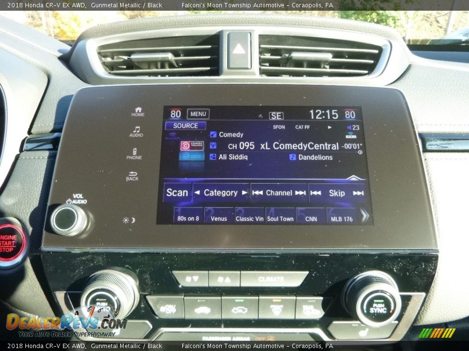 2018 Honda CR-V EX AWD Gunmetal Metallic / Black Photo #14