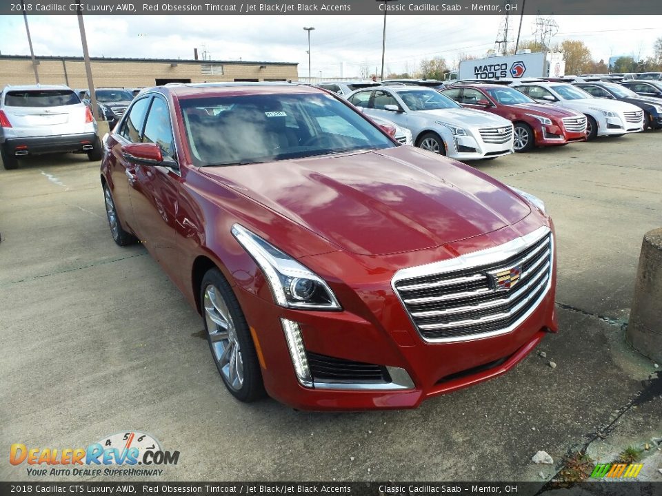 2018 Cadillac CTS Luxury AWD Red Obsession Tintcoat / Jet Black/Jet Black Accents Photo #1