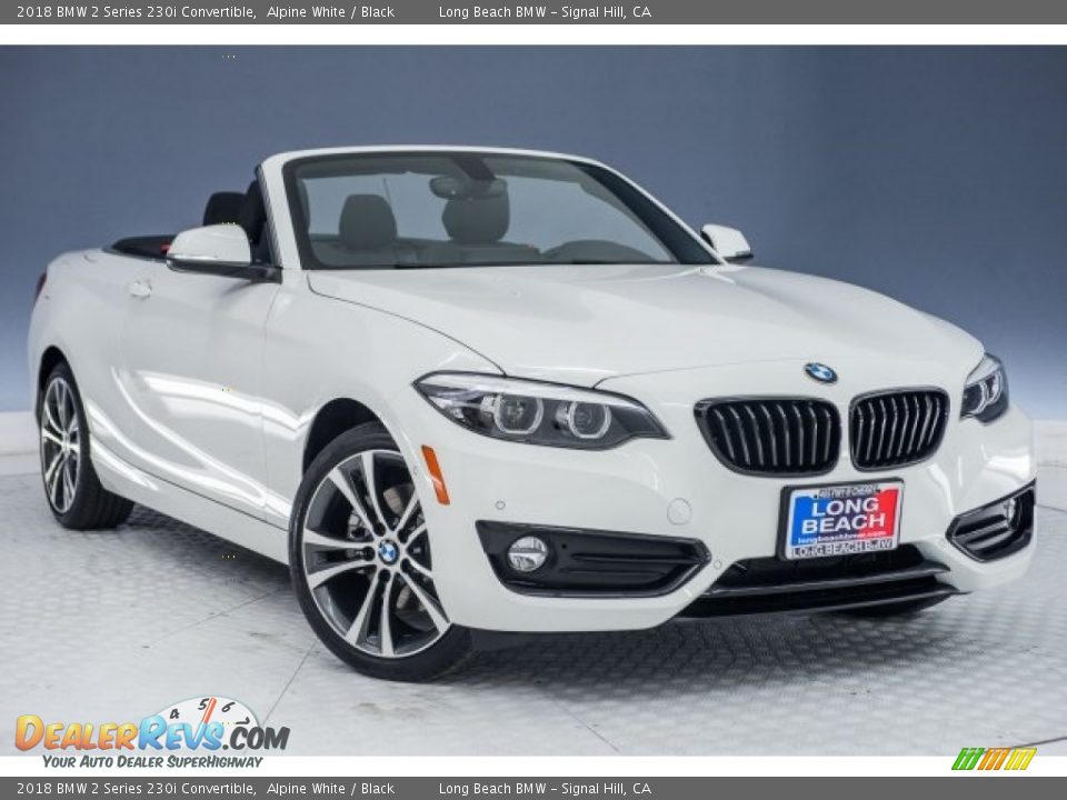 2018 BMW 2 Series 230i Convertible Alpine White / Black Photo #11