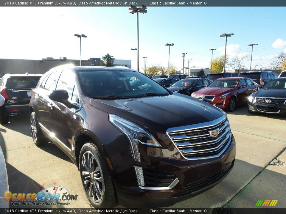 2018 Cadillac XT5 Premium Luxury AWD Deep Amethyst Metallic / Jet Black Photo #1