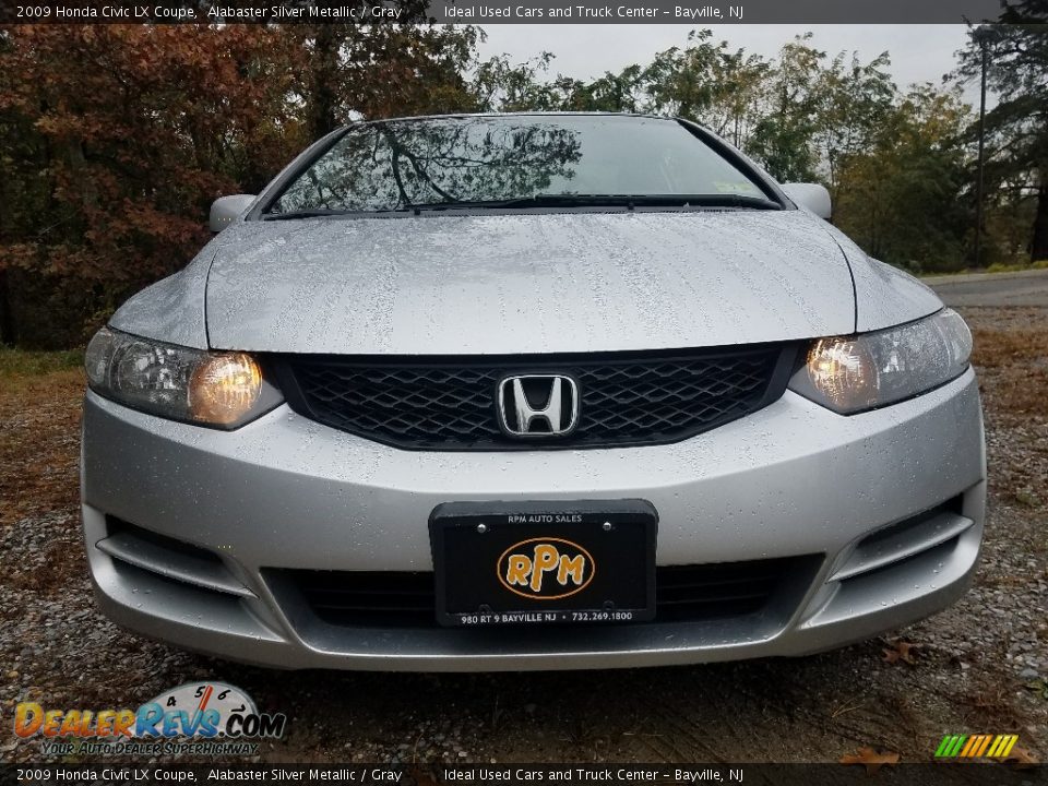 2009 Honda Civic LX Coupe Alabaster Silver Metallic / Gray Photo #2