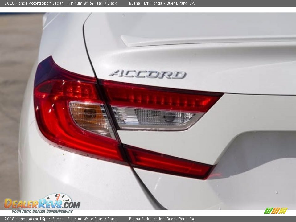 2018 Honda Accord Sport Sedan Platinum White Pearl / Black Photo #3