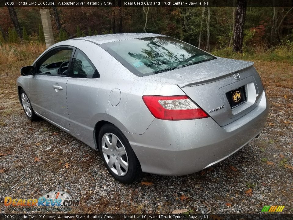 2009 Honda Civic LX Coupe Alabaster Silver Metallic / Gray Photo #6