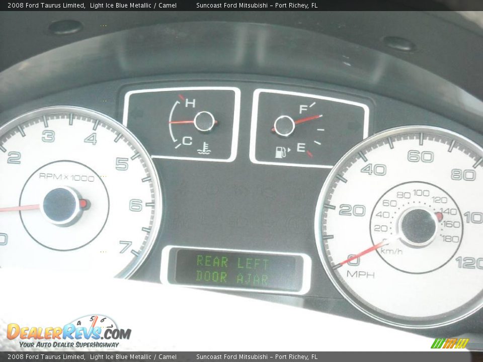 2008 Ford Taurus Limited Light Ice Blue Metallic / Camel Photo #20