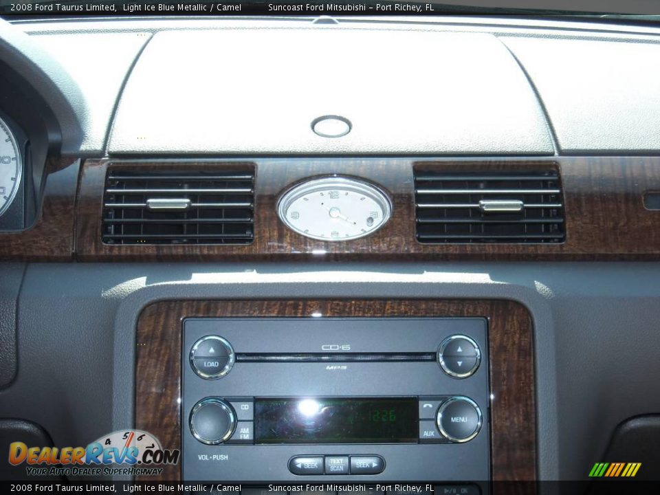 2008 Ford Taurus Limited Light Ice Blue Metallic / Camel Photo #21