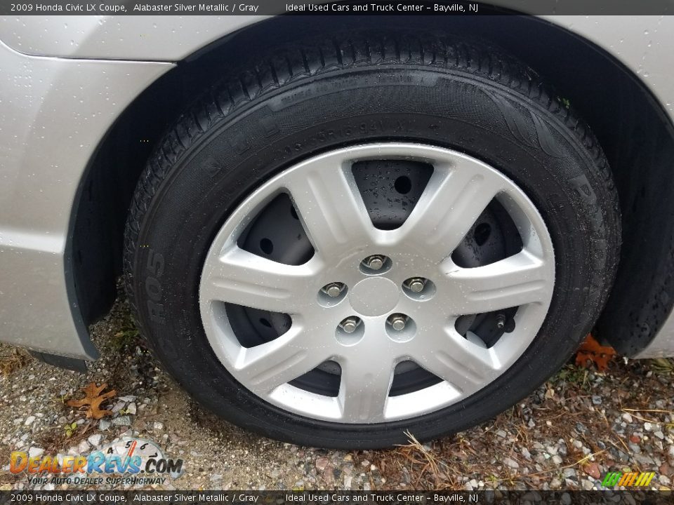 2009 Honda Civic LX Coupe Alabaster Silver Metallic / Gray Photo #24