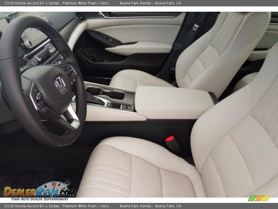 2018 Honda Accord EX-L Sedan Platinum White Pearl / Ivory Photo #7