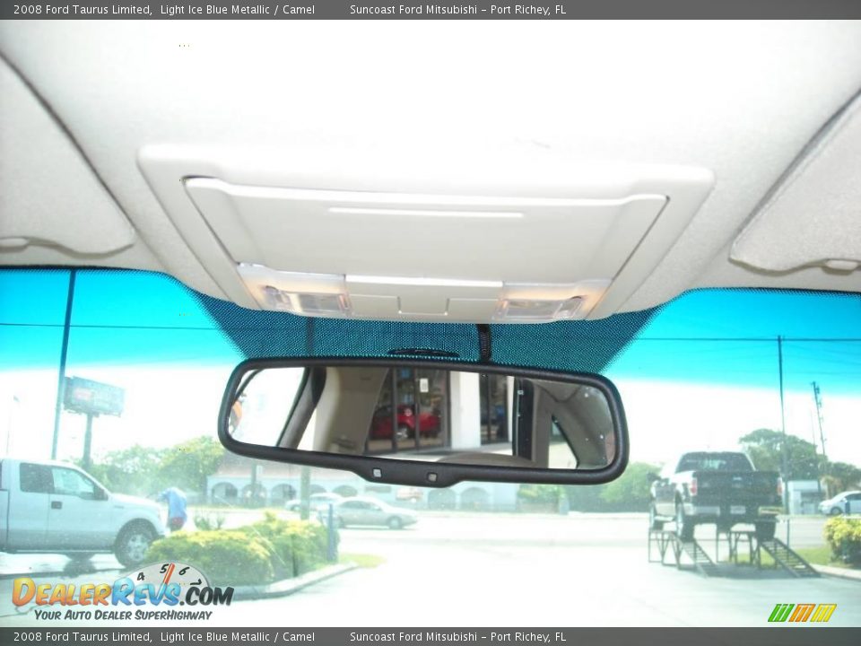 2008 Ford Taurus Limited Light Ice Blue Metallic / Camel Photo #26