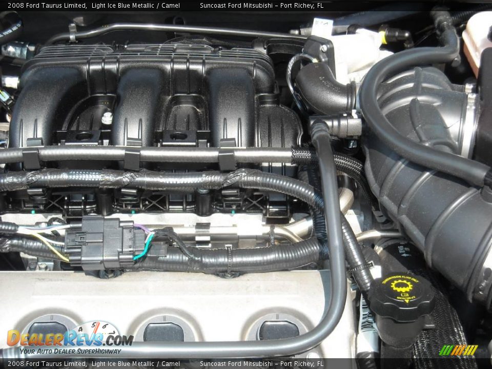 2008 Ford Taurus Limited Light Ice Blue Metallic / Camel Photo #32