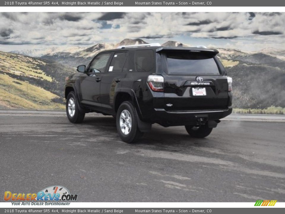 2018 Toyota 4Runner SR5 4x4 Midnight Black Metallic / Sand Beige Photo #3