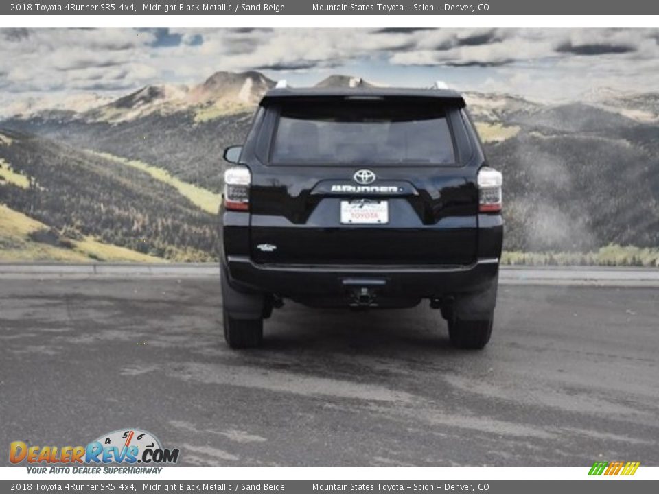 2018 Toyota 4Runner SR5 4x4 Midnight Black Metallic / Sand Beige Photo #4