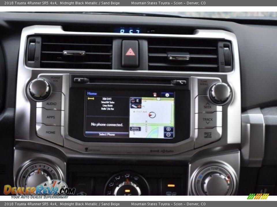 2018 Toyota 4Runner SR5 4x4 Midnight Black Metallic / Sand Beige Photo #6