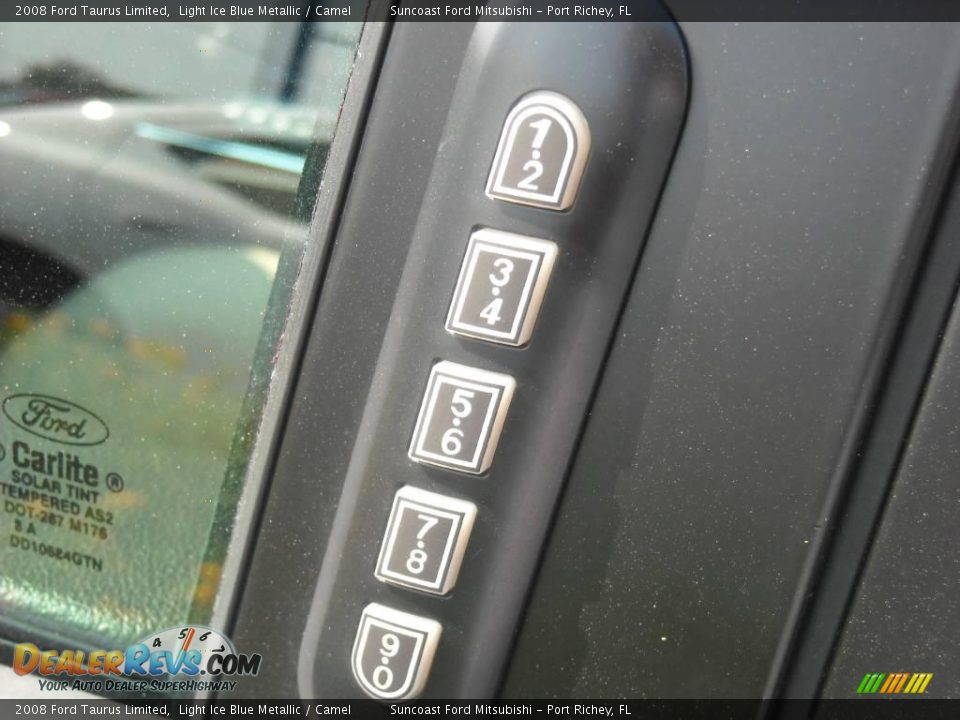 2008 Ford Taurus Limited Light Ice Blue Metallic / Camel Photo #33