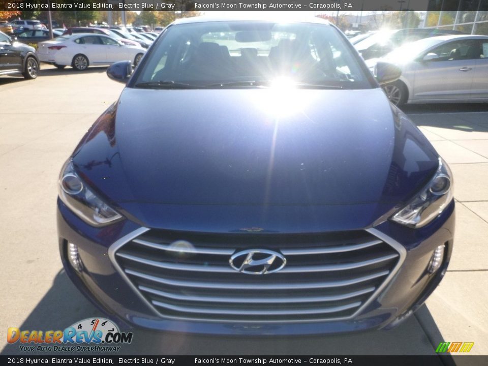 2018 Hyundai Elantra Value Edition Electric Blue / Gray Photo #4
