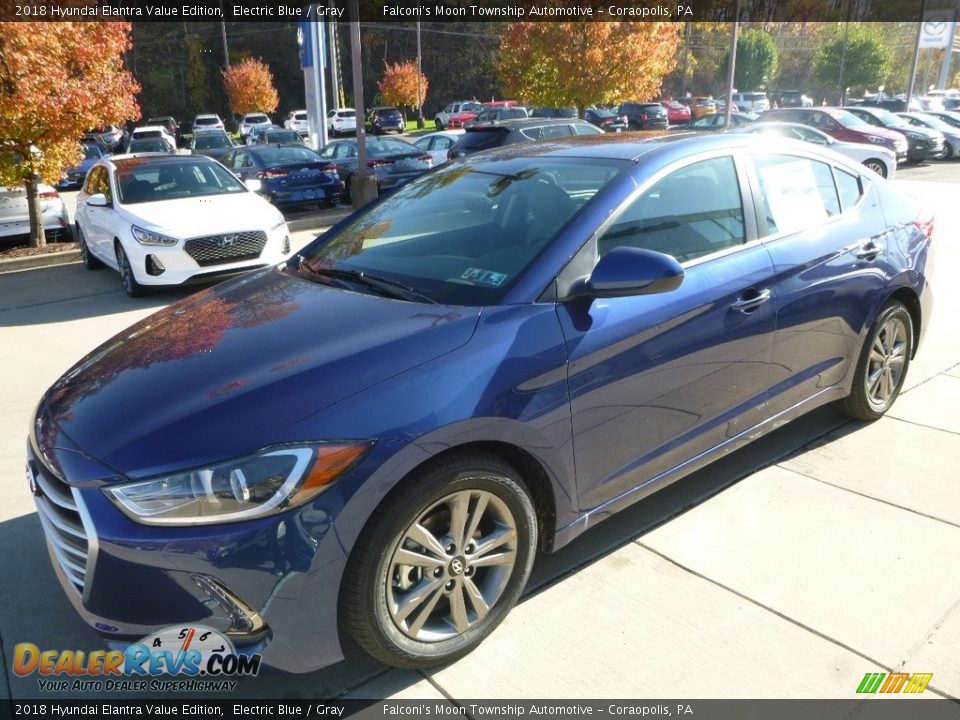 2018 Hyundai Elantra Value Edition Electric Blue / Gray Photo #5