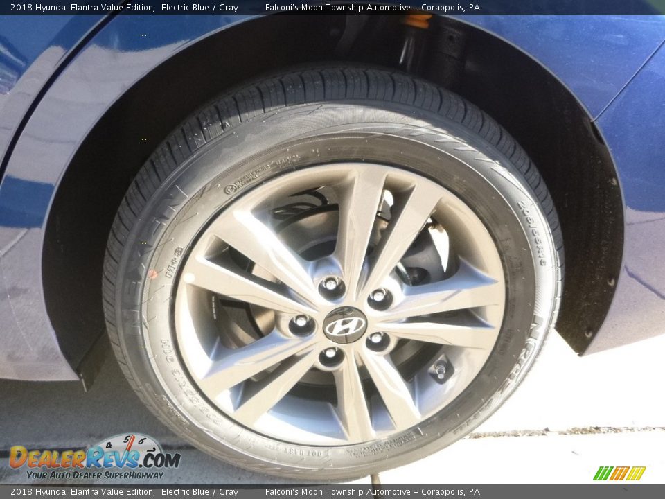 2018 Hyundai Elantra Value Edition Electric Blue / Gray Photo #7