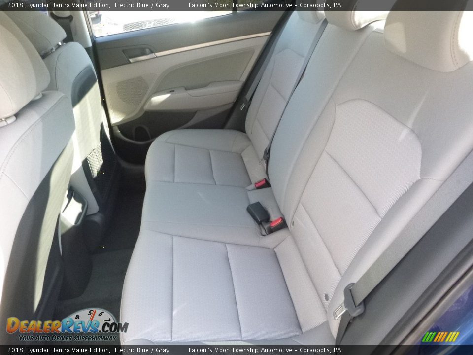 2018 Hyundai Elantra Value Edition Electric Blue / Gray Photo #8