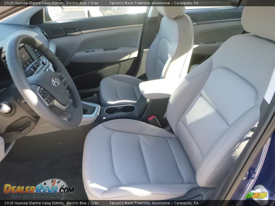 2018 Hyundai Elantra Value Edition Electric Blue / Gray Photo #11