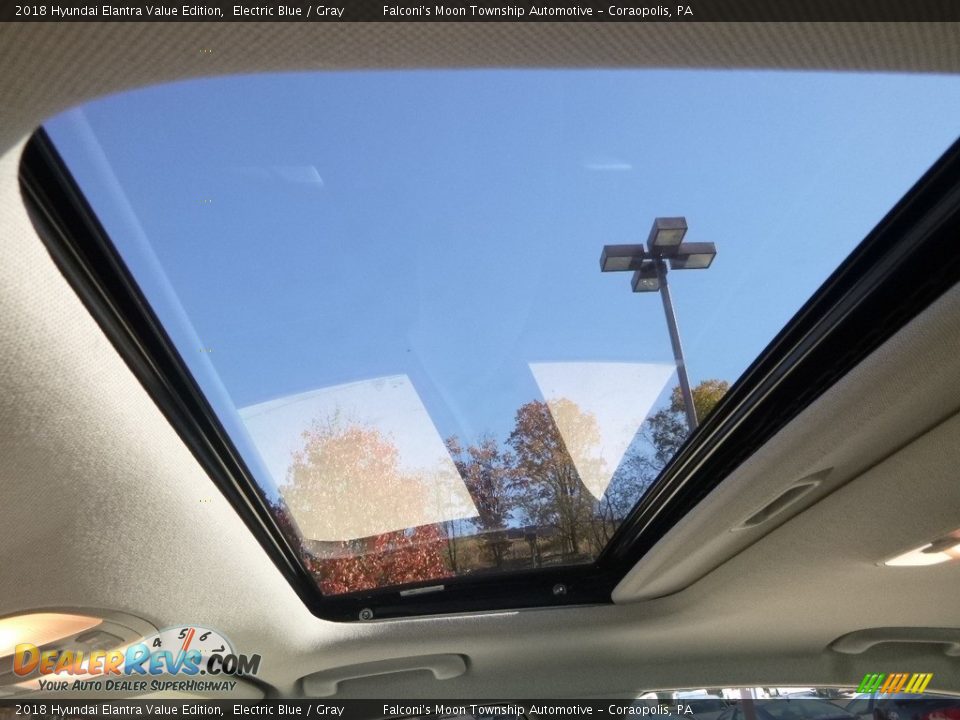 2018 Hyundai Elantra Value Edition Electric Blue / Gray Photo #13