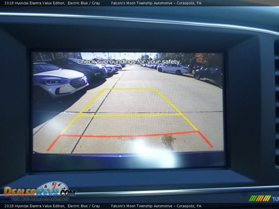 2018 Hyundai Elantra Value Edition Electric Blue / Gray Photo #15